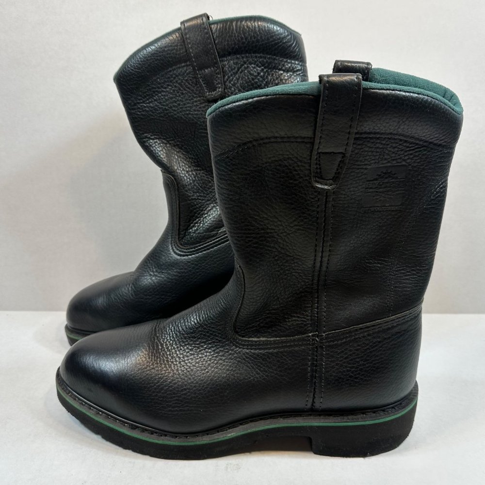 Wolverine Hy Test Work Boots Steel Toe Pull On Size 9.5 Mens 27389 READ